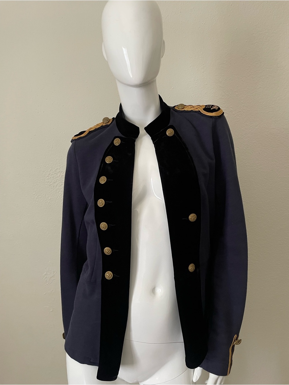 Ralph Lauren Denim & Supply Military-Style Navy Jacket size XL